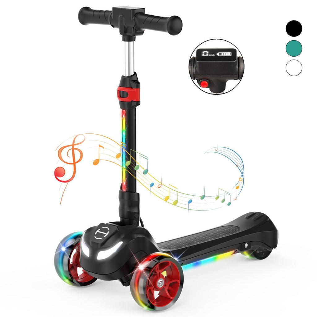 iScooter iK3Pro Kids Electric Scooter | Height-Adjustable, Colourful LED Lights, Top Speed 6mph, Ages 4+