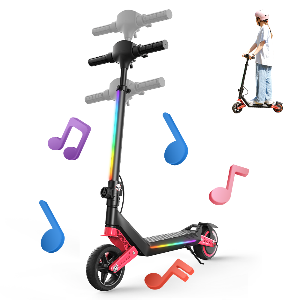 iScooter K6 Kids Electric Scooter | Dual Suspension, LED Display, Top Speed 9mph, Ages 6+