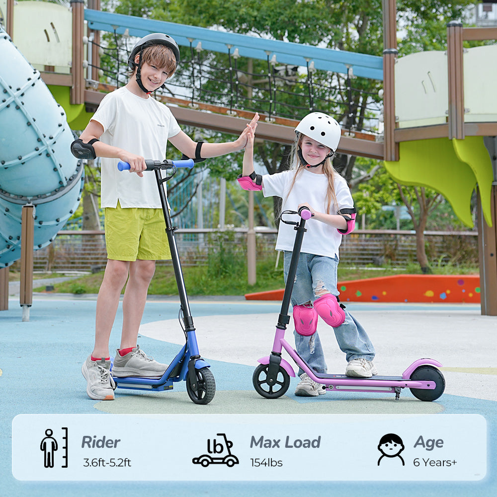 iScooter iK3Pro Kids Electric Scooter | Height-Adjustable, Colourful LED Lights, Top Speed 6mph, Ages 4+