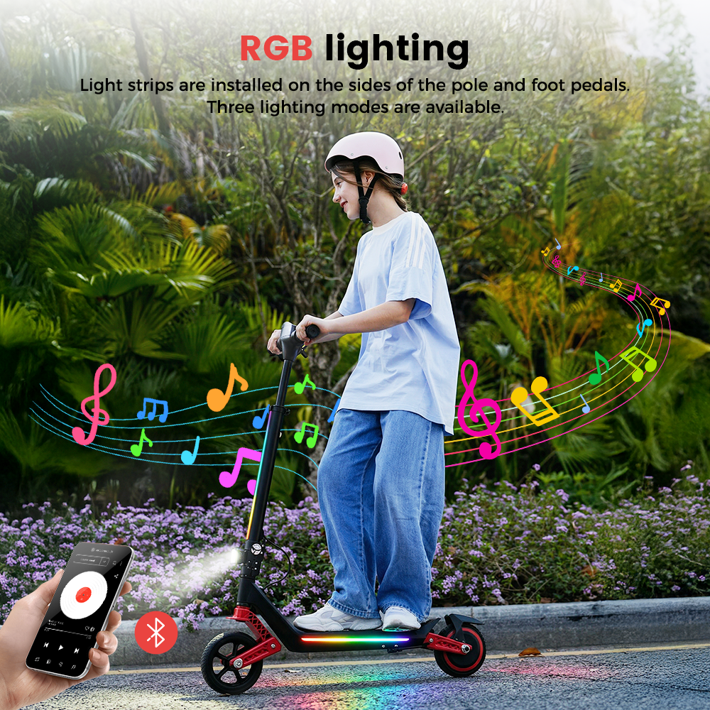 iScooter K6 Kids Electric Scooter | Dual Suspension, LED Display, Top Speed 9mph, Ages 6+